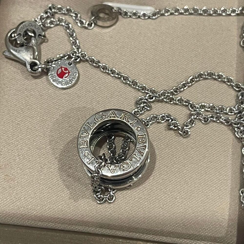 Bvlgari B.Zero1 Save the Children Pendant Necklace Sterling Silver with Ceramic - Picture 2 of 6